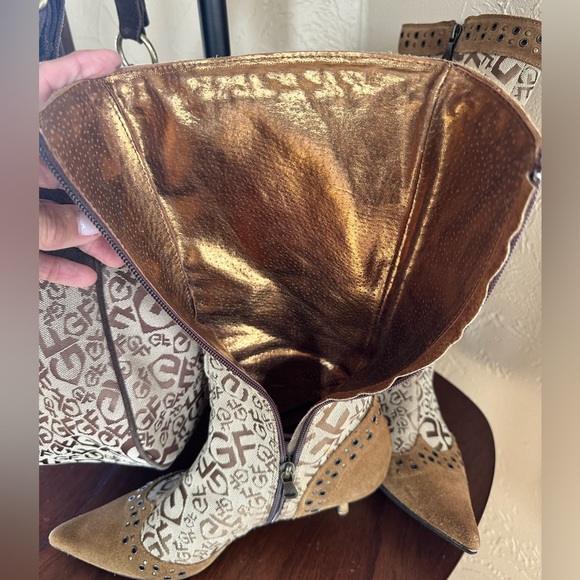 SOLD!! 🏆GIANFRANCO FERRE VINTAGE Excellent Used Condition Boots & Bag BUNDLE! 🔥 - Picture 7 of 16